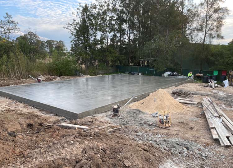 shed concreting