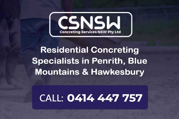 penrith residential concreting